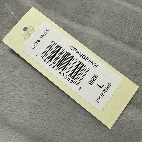 Tash & Sophie Contrast Trim Jersey Dress Orange White - Picture 8 of 8